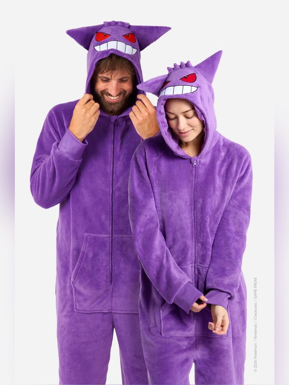 OppoSuits Pokemon Gengar Onsie Costume Jumpsuit - S/M